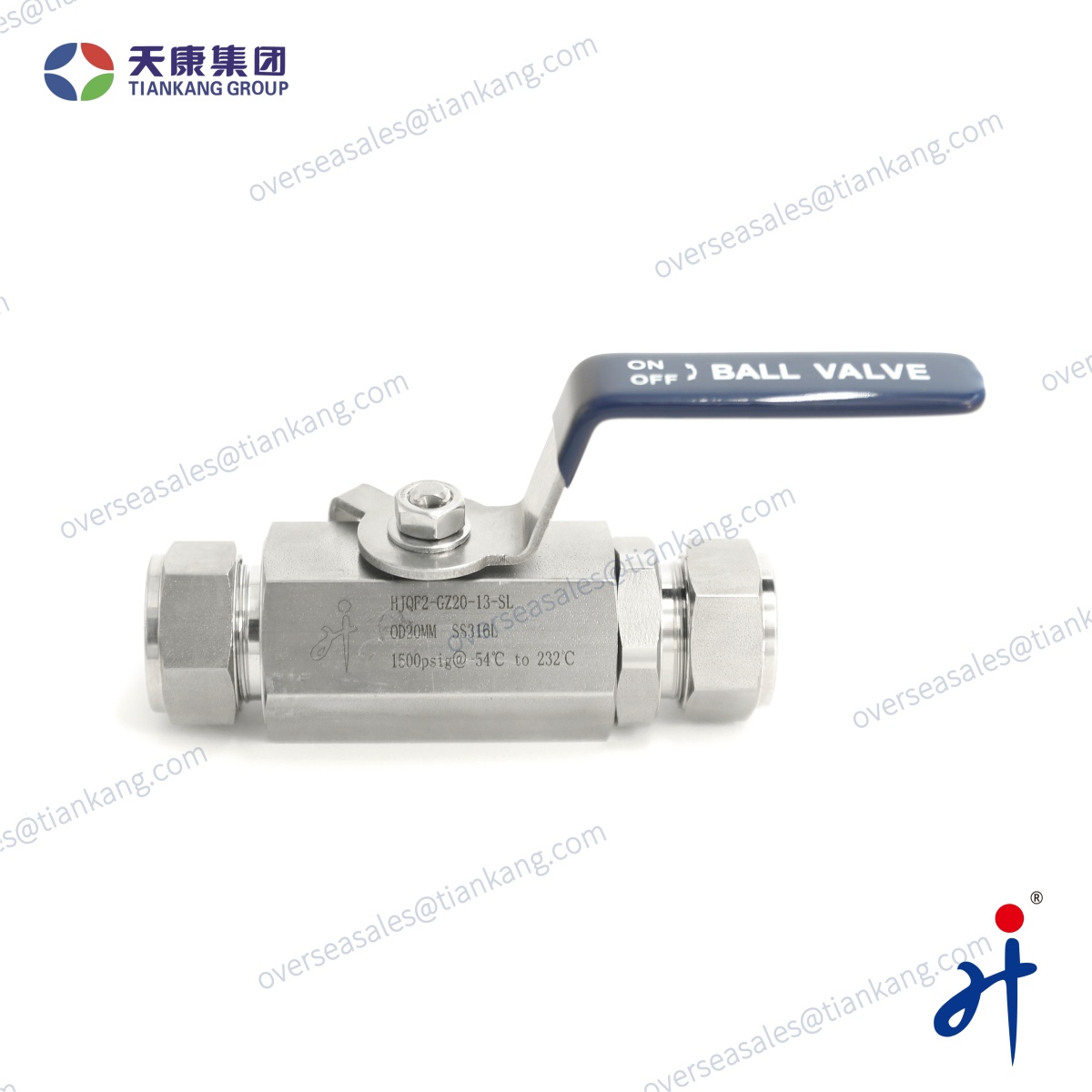 Tiankang Hongji Hex Bar Stock Ball Valves--Ferrule Connection - tiankanginternational