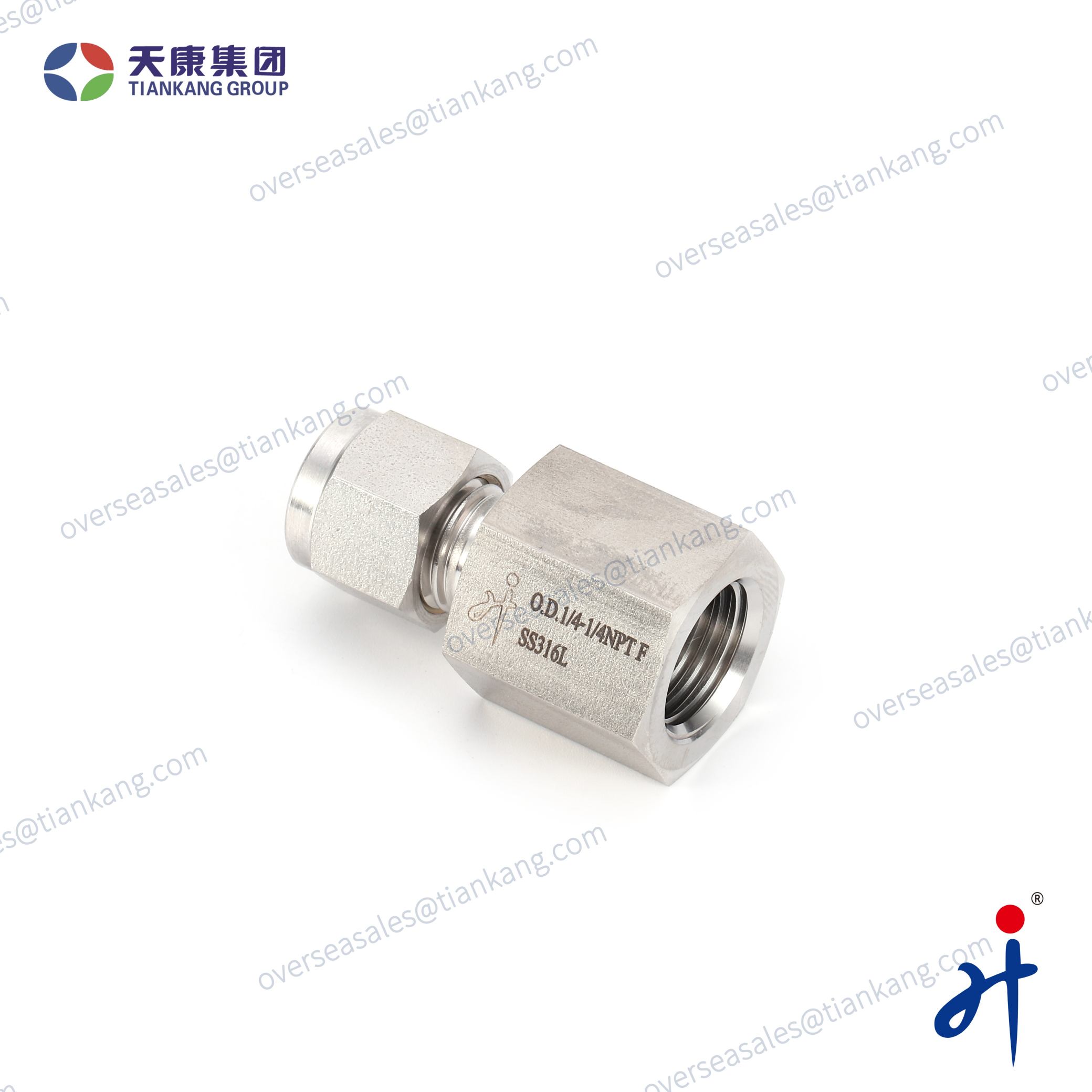 Tiankang Hongji Stainless Steel Female Connectors Tube Fittings - tiankanginternational