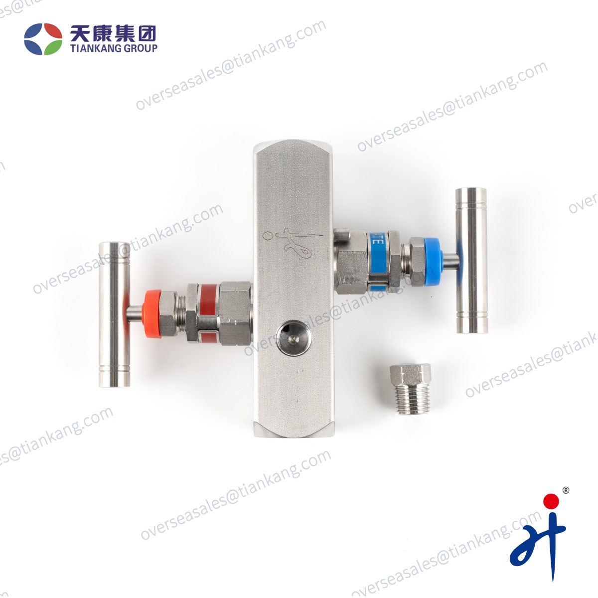 TianKang HongJi In-Line Two Valve Manifold（Female to Female Thread） - tiankanginternational