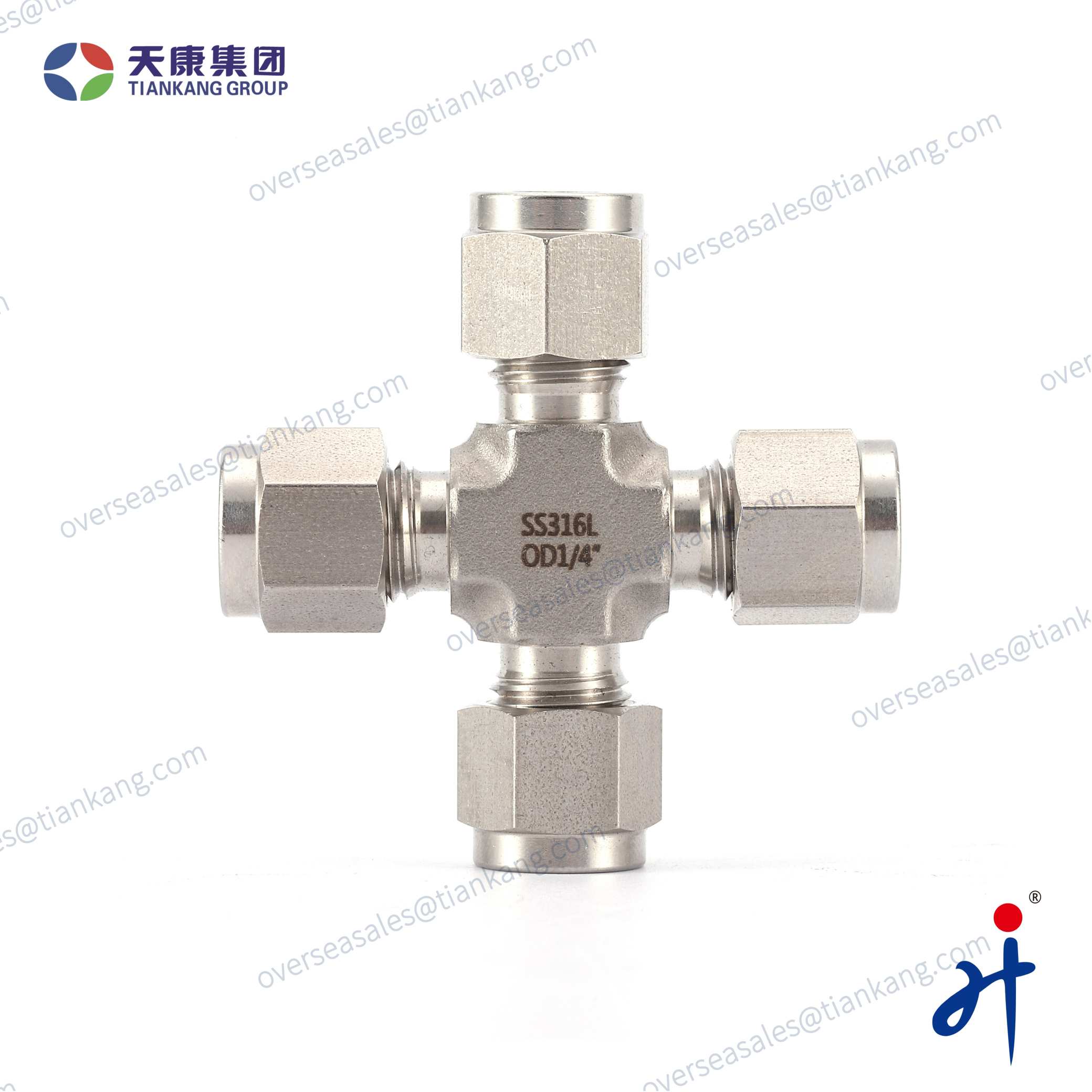 Tiankang Hongji Stainless Steel Union Crosses Tube Fittings - tiankanginternational