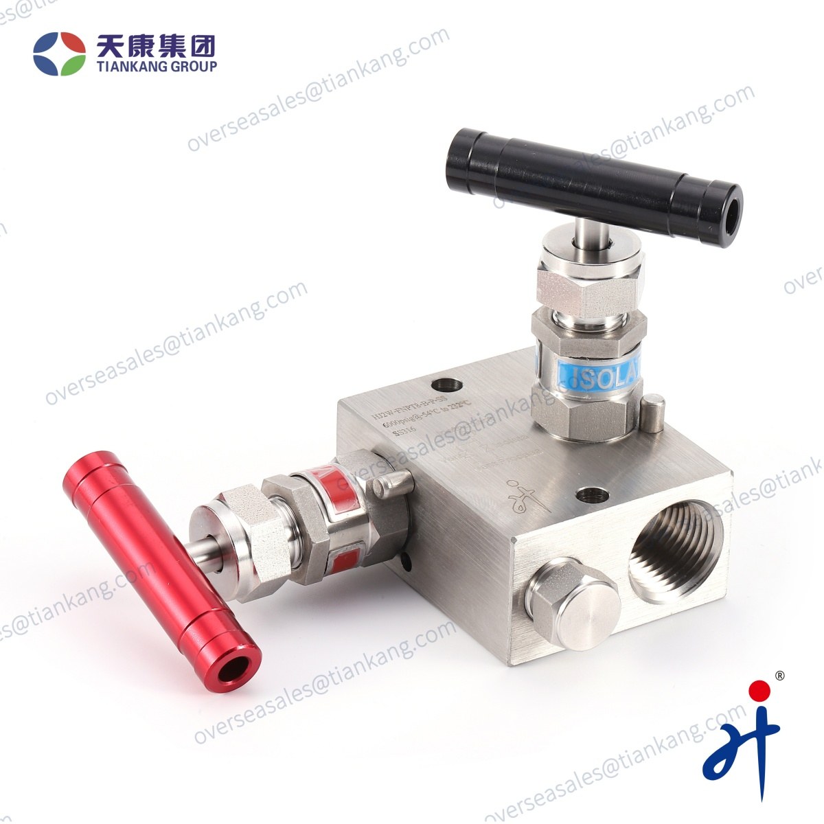 TianKang HongJi Elbow Type Two Valve Manifold - tiankanginternational
