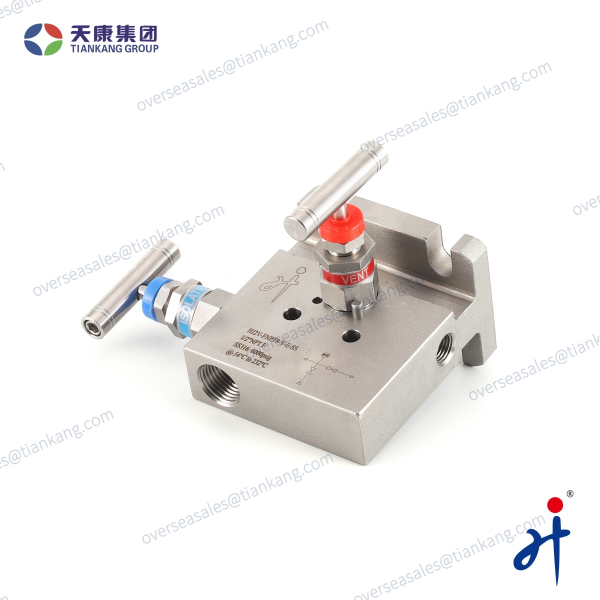 TianKang HongJi T Type Two Valve Manifold - tiankanginternational