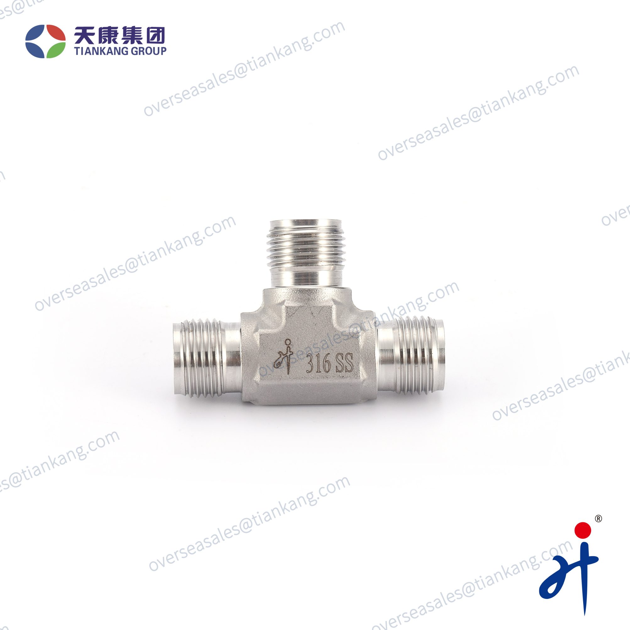 Tiankang Hongji Stainless Steel Male Tees Tube Fittings - tiankanginternational