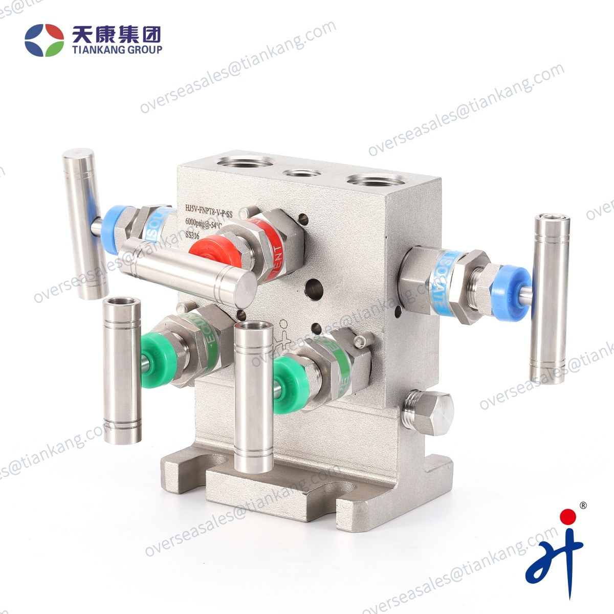 TianKang HongJi T Type Five Valve Manifold - tiankanginternational