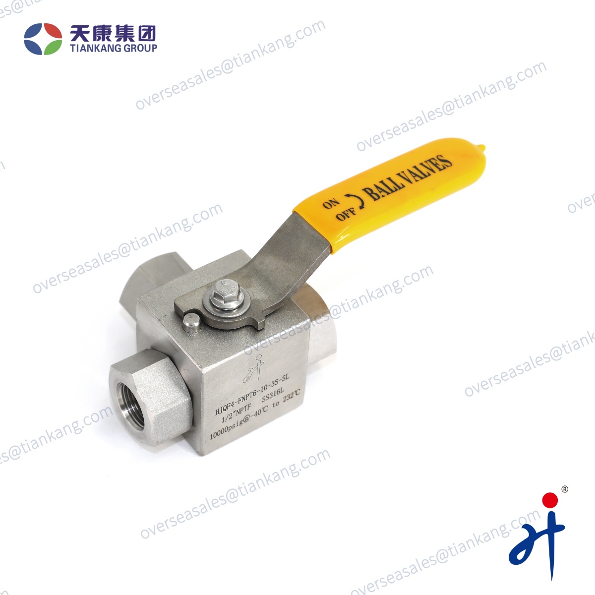 Tiankang Hongji 3-Way High-Pressure Hydraulic Ball Valve - tiankanginternational